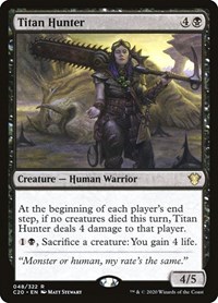 Titan Hunter, Commander 2020