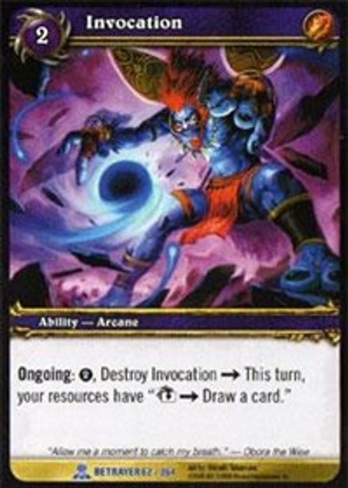 Invocation, Standard, front