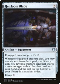 Heirloom Blade, Commander 2020