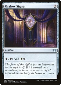 Orzhov Signet, Commander 2020