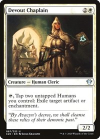 Devout Chaplain, Commander 2020