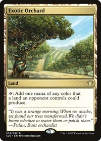 Exotic Orchard, Commander 2020