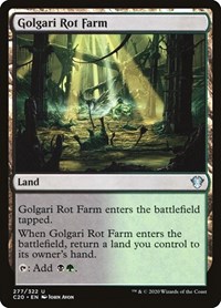 Golgari Rot Farm, Commander 2020