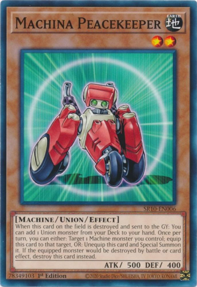 Machina Peacekeeper, 1st-edition, front