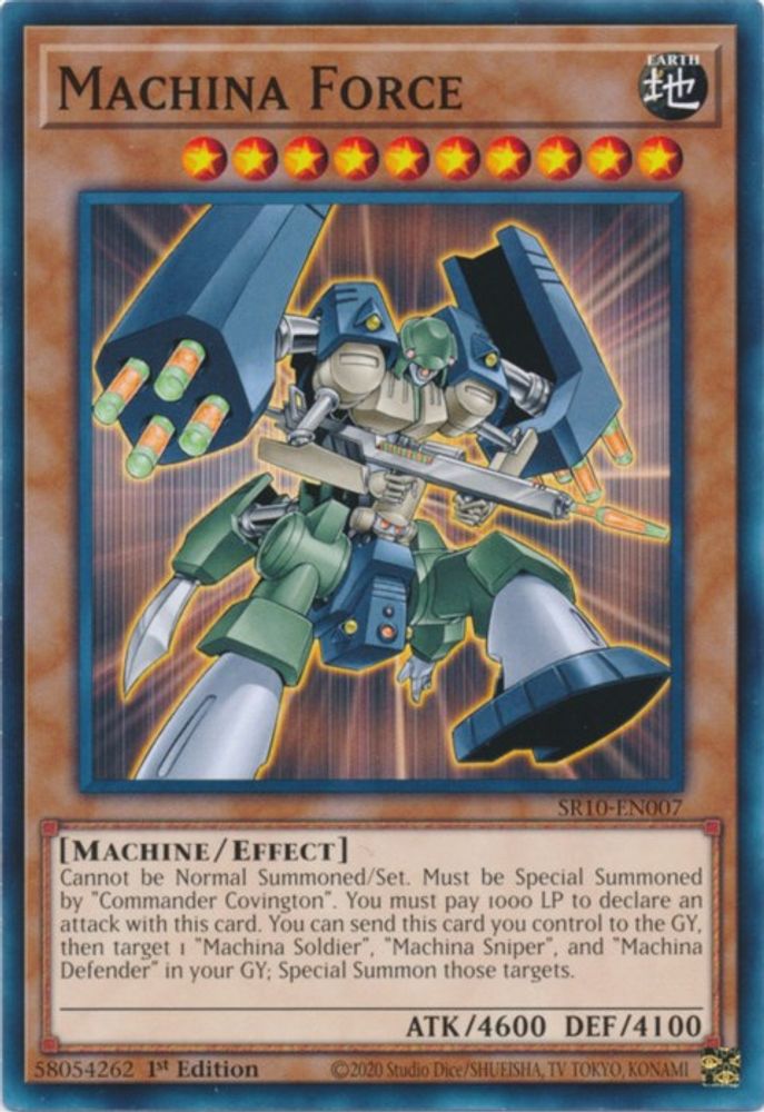 Machina Force, 1st-edition, front