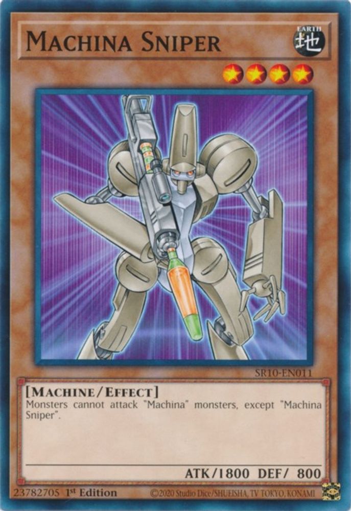 Machina Sniper, 1st-edition, front