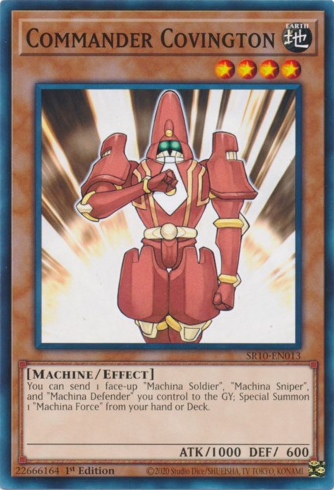 Commander Covington, 1st-edition, front