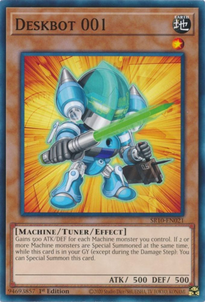 Deskbot 001, 1st-edition, front