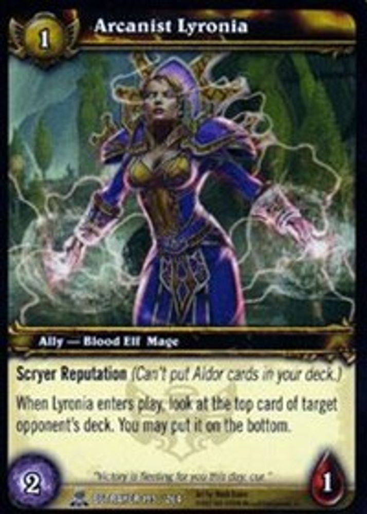 Arcanist Lyronia, Standard, front
