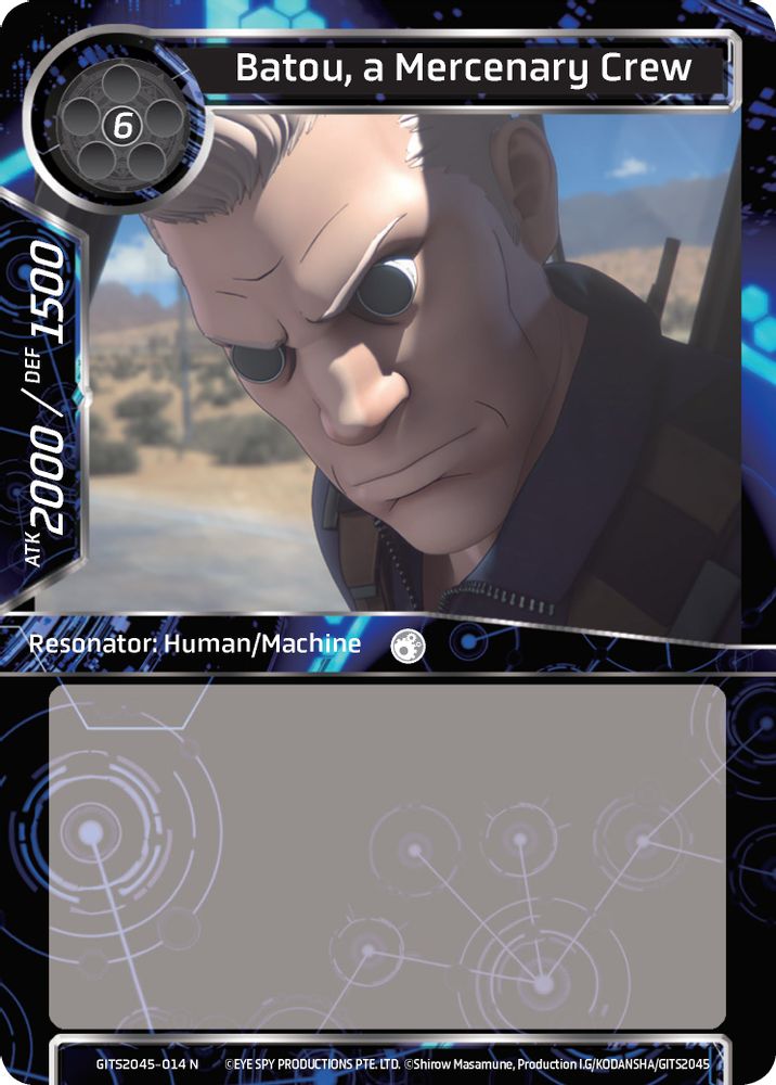 Batou, a Mercenary Crew, Standard, front