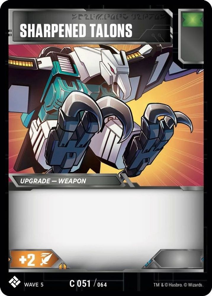 Sharpened Talons, Standard, front