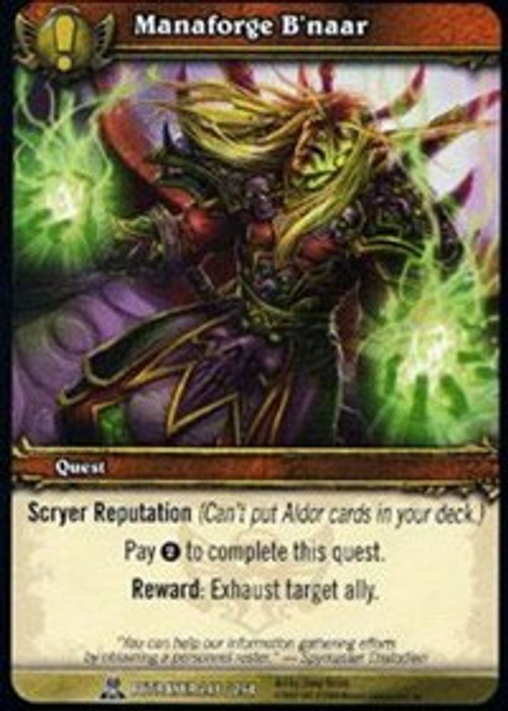 Manaforge B'naar, Standard, front