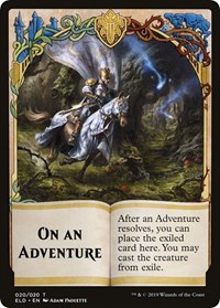Emblem - On An Adventure // Spirit Double-Sided Token (Challenger 2020), Unique and Miscellaneous Promos