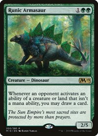 Runic Armasaur, Promo Pack: Ikoria