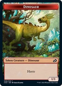 Dinosaur // Human Soldier (005) Double-Sided Token, Ikoria: Lair of Behemoths