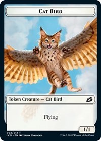Cat Bird // Human Soldier (005) Double-Sided Token, Ikoria: Lair of Behemoths