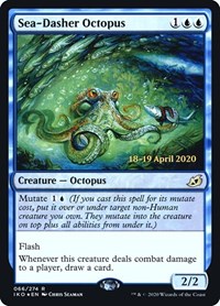 Sea-Dasher Octopus, Prerelease Cards