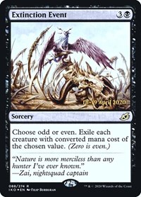 Extinction Event, Prerelease Cards