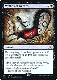 Mythos of Nethroi, Prerelease Cards