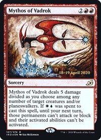 Mythos of Vadrok, Prerelease Cards