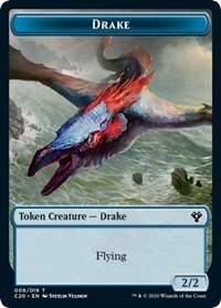 Drake // Insect (018) Double-Sided Token, Commander 2020