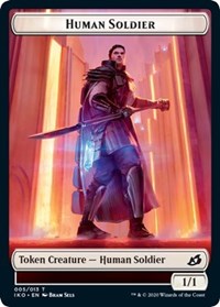 Human Soldier (005) // Zombie Double-Sided Token, Commander 2020