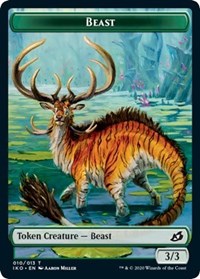 Beast (010) // Snake Double-Sided Token, Commander 2020