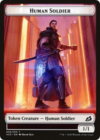 Human Soldier (005) // Drake Double-Sided Token, Commander 2020