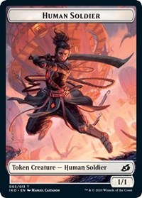 Human Soldier (003) // Zombie Double-Sided Token, Commander 2020