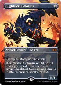 Blightsteel Colossus (Borderless), Double Masters