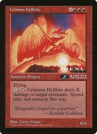 Crimson Hellkite (2nd place) (Arena League), Oversize Cards