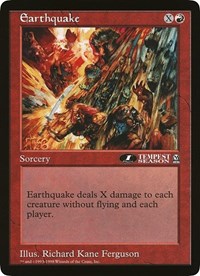 Earthquake (1st Place) (Arena League), Oversize Cards