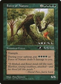 Force of Nature (1st Place) (Arena League), Oversize Cards