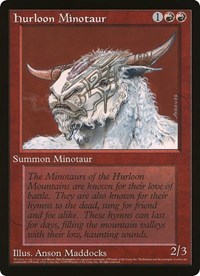 Hurloon Minotaur (Wizards of the Coast Caravan Tours), Oversize Cards