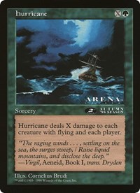 Hurricane (2nd Place) (Arena League), Oversize Cards