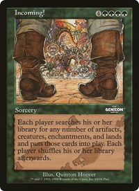 Incoming! (Arena League), Oversize Cards