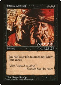 Infernal Contract (2nd Place) (Arena League), Oversize Cards