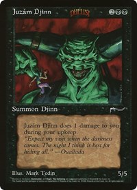 Juzam Djinn (Arena League), Oversize Cards