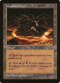 Karplusan Forest (Arena League), Oversize Cards