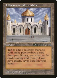 Library of Alexandria (1st Place) (Arena League), Oversize Cards