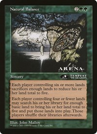 Natural Balance (3rd Place) (Arena League), Oversize Cards