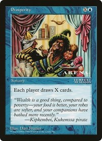 Prosperity (Arena League), Oversize Cards
