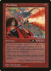 Pyroblast (3rd Place) (Arena League), Oversize Cards