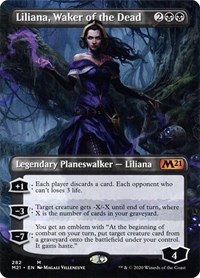 Liliana, Waker of the Dead (Borderless), Core Set 2021