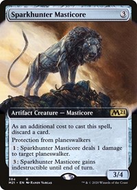 Sparkhunter Masticore (Extended Art), Core Set 2021