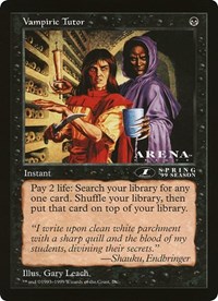 Vampiric Tutor (Arena League), Oversize Cards