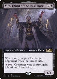 Vito, Thorn of the Dusk Rose (Extended Art), Core Set 2021