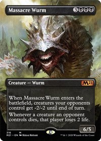 Massacre Wurm (Alternate Art), Core Set 2021
