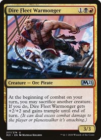 Dire Fleet Warmonger, Core Set 2021