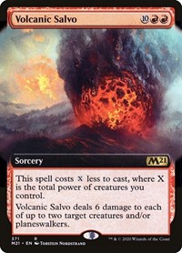 Volcanic Salvo (Extended Art), Core Set 2021